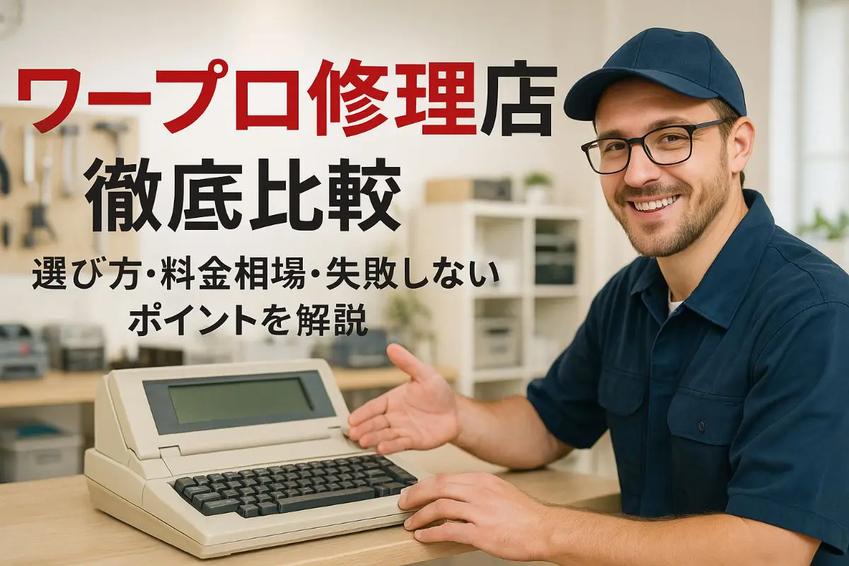 ワープロ修理店の選び方や料金相場と失敗しないポイント徹底比較ガイド 