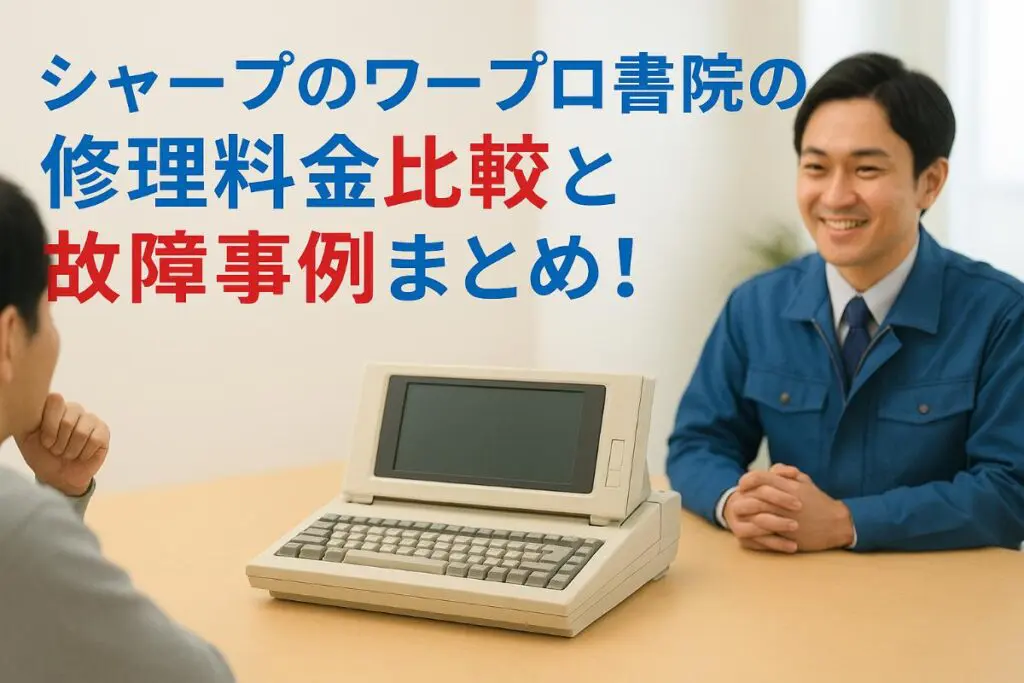 【通電確認済】SHARP ワープロ 書院 SERIE MR-1 液晶要修理 SHARP ワープロ 書院 MR-1 MR-2 データ取り出し 変換 修理